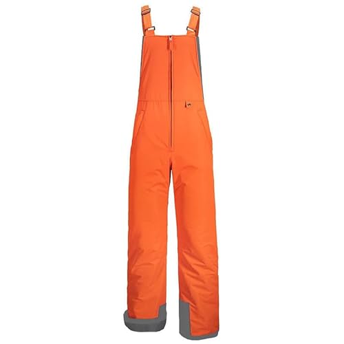 POIUIYQA Sci Uomo Pantaloni Termici Con Bretelle Regolabili, Salopette Neve Impermeabile Isolata, Invernali da Outdoor Arrampicata Escursionismo Caldo Softshell Con Tasche Multiple