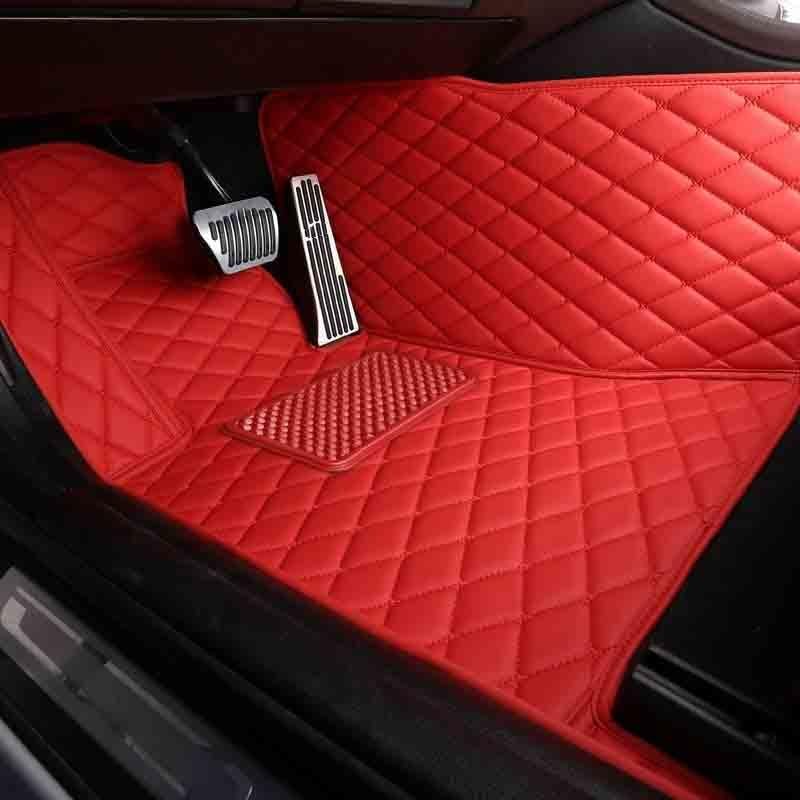 Tapis de sol de voiture en cuir sur mesure d'exception pour Ford Mondeo marron - 3