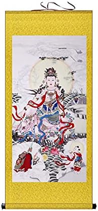 中中国景徳鎮 白磁 滴水観音様の立像 H27.5cm 仏像 縁起物