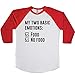 My Two Basic Emotions: Food. No Food. Unisex Baseball Long Sleeve Tee White-Red Small