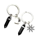 minkissy 2 Piezas De Accesorios Retro Para Anillos Dijes Para Parejas Llave De La Amistad Aleación De Oro Y Negro