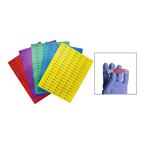 Étiquettes pour tubes de 1,5-2 ml Bel-Art 13 mm pour inventaire de laboratoire