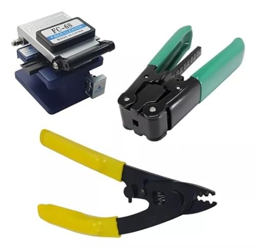 Kit de Fibra Óptica FTTH, Clivador a Laser, Power Meter de 10 km, 15x1, Kit Fibra Ótica Para Conecto
