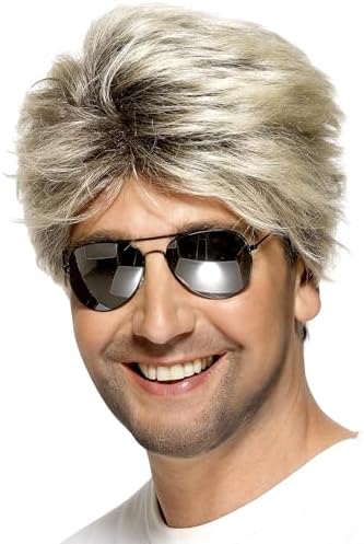 Smiffy's Men's 80's Street Wig Short and Straight