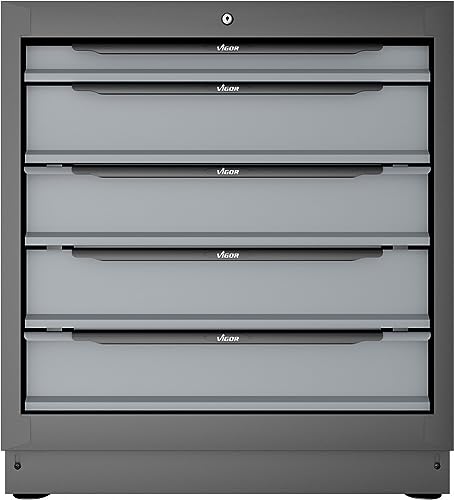 Vigor V6000-031XL 5 Drawer Base Cabinet, 861 mm