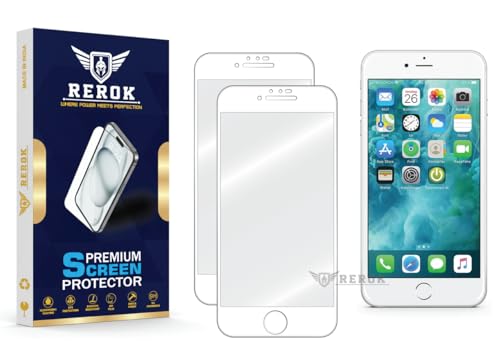 Image of Military-Grade Tempered Glass Screen Protector for iPhone 6s [Pack of 2] | HD Clear, Edge-to-Edge Coverage, Scratch Resistant, Case Friendly with Easy Installation Kit(WHITE)