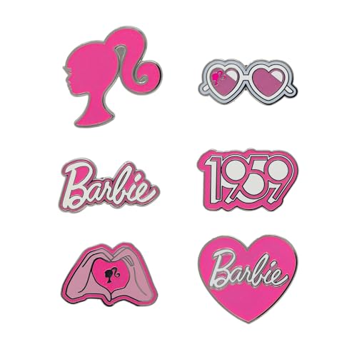 Buckle-Down Barbie Collectible Pin Blind Box Series Mystery Icon Enamel Pin Pink Modern Style Unisex Pin