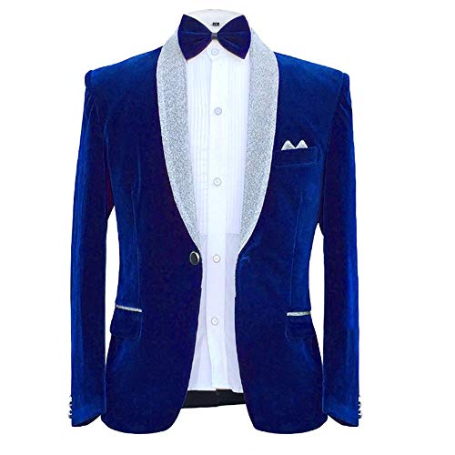 Costume smoking pour hommes en velours de prestige avec veste de dîner ajustée