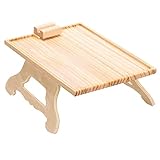 JUJNE Mesa Plegable Sofa , con Bisagra De Pinza FáCil De Usar Mesa Clip Sofa , Regalo Ideal para Amigos Y Familiares,Square