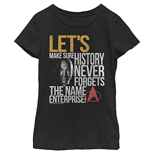 Fifth Sun Little, Big Star Trek: The Next Generation Make History Girls Short Sleeve Tee Shirt