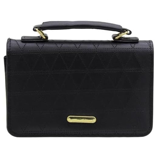 Bolsa Feminina Tiracolo de Mão Ombro e Transversal Pequena (Preta/Lona) (PRETO)