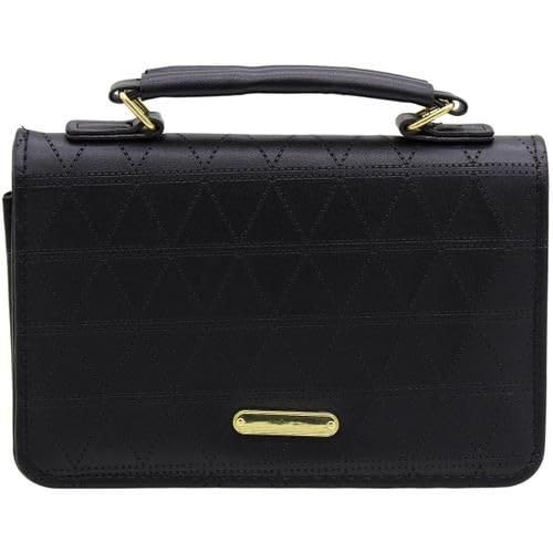 Bolsa Feminina Tiracolo de Mão Ombro e Transversal Pequena (Preta/Lona) (PRETO)