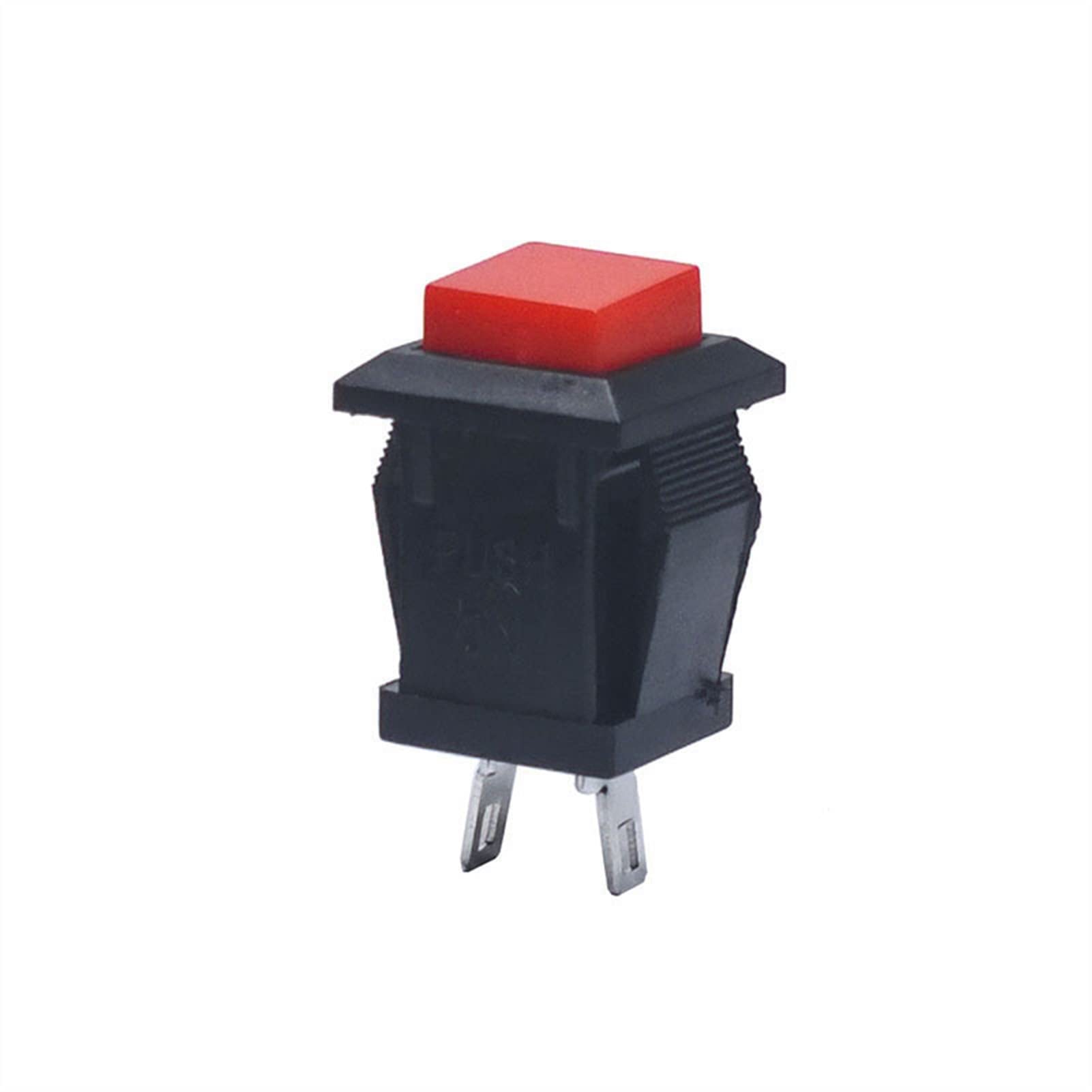 Interrupteur à bascule rouge DS-431 SPST bouton poussoir bouton sans verrouillage lot de 10