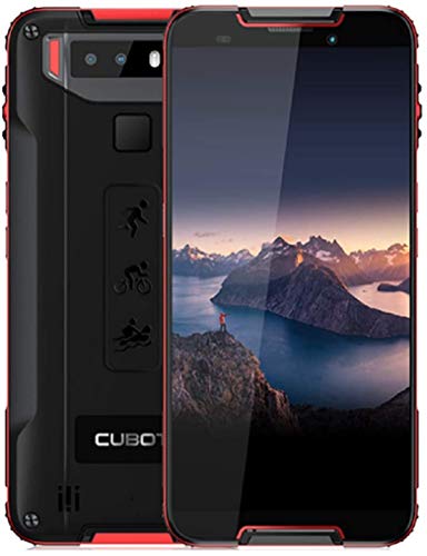 CUBOT Quest 5.5-inch Android 9.0 Pie Rugged Smartphone Unlocked, 4GB+64GB,4G Dual SIM, NFC,Gyroscope, 4000mAh Battery, 12MP Camera, IP68 Waterproof Shockproof, Dustproof (Red)