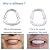 Top Teeth Veneers for Teaching, Fake teeth Braces for Temporary Cover the Missing,Broken,Deformity and Stained Teeth Improve Smile