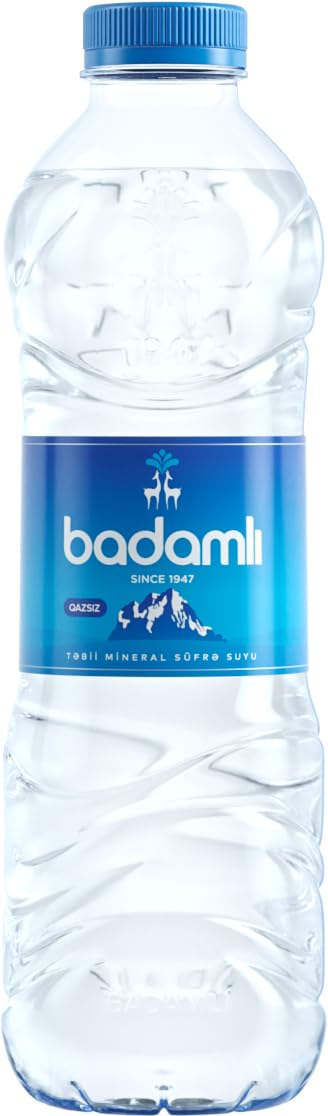 Badamlı Premium All Natural Still Mineral Water | pH 7.5, 25.4 Fl Oz | Glass | Ideal Mineral Composition | Daily Hydration| Pack of 12