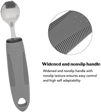 Miniatura 8 de Juego de utensilios con peso Parkinson, cuchillo de tenedor adaptativo, cubiertos pesados para temblores de manos, artritis. Antideslizante, asas