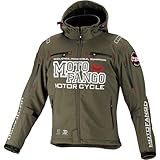 コミネ(KOMINE) バイク用 ジャケット ソフトシェルウインターパーカ Deep Olive M MJ-005 1200 秋冬春向け 防寒 CE規格 ストレッチ素材 防風 プロテクター