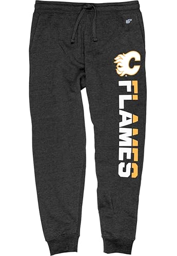 Blue 84 Men's Standard NHL Officially Licensed Sweatpants Jogger Outlier Charcoal
