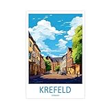 QOGDAF Krefeld Leinwand-Poster, Wandkunst, Wandkunst, 