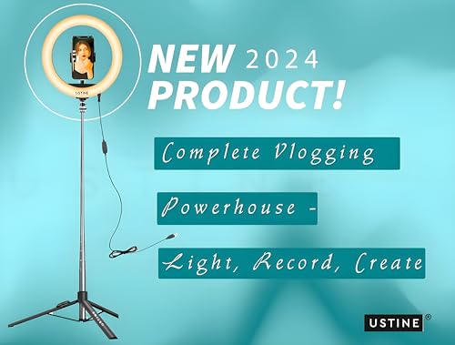 Image of Youtuber Kit | 10 inch Ring Light | Wireless mic | Extra-Long Selfie Stick with Large Reinforced Tripod Upto 67 inch /170 cm with, BT, Fb Videos, Reels. (Tripro X5 + 10 inch Light+Wireless Mic)