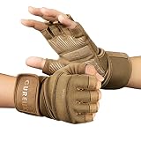 CURELIX Workout Gloves for Men & Women Weight Lifting Gloves with Wrist Wraps Support for Gym Traini