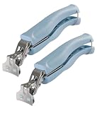 SPTECHMAKE Stainless Steel Anti-Scalding Hot Bowl Dish Plate Gripper Clips Tongs Clamp Holder for Moving Hot Plate or Bowls with Food Out from Instant Pot Microwave Oven (2, Blue)
