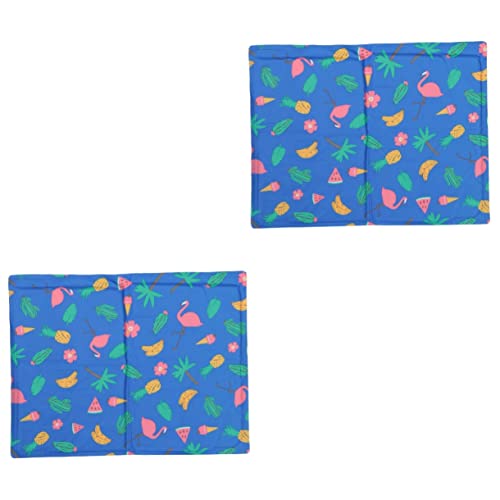 Balacoo 2 Pçs Cobertores De Jogo Piso Padrão Para L Pet Portátil Dissipação De Cama Canil Sono Impre