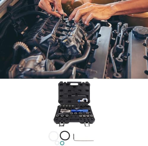 Brake Hose Flaring Tool Kit, Suitable for Fuel and Transmission Cooling Hoses, Equipped with a High-Efficiency Cylinder and Hose Cutter.