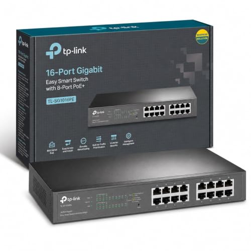 TP-Link TL-SG1016PE Switch PoE 16 Ports Gigabit