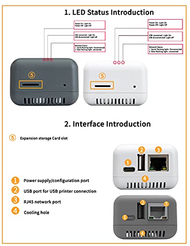 Loyalty-Secu Mini Wireless Print Server Usb Wifi For Usb Printer White #TOP4
