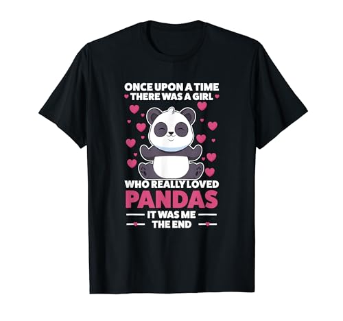 había una chica que realmente amaba pandas panda Camiseta