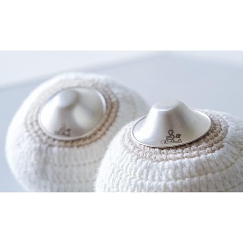 Miniatura 2 de The Original Silver Nursing Cups  Protectores de pezones para lactancia recién nacido  Cubiertas para pezones  Productos esenciales para recién