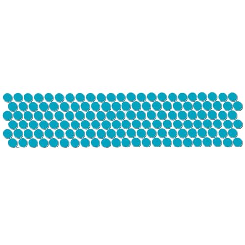 Image of Comet Busters Round Velvet Bindi for Women (BF-1) (Blue-6mm) (Pack of 10)