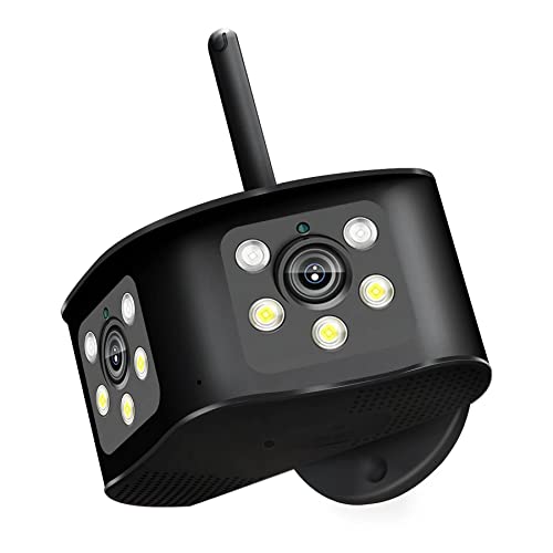 防犯カメラ 屋外 ワイヤレス 4K/660万 wifiカメラ 2眼レンズ Amazon.co.jp: 屋外防犯カメラ wifi 4K 660万 2眼レンズ 165度超広角
