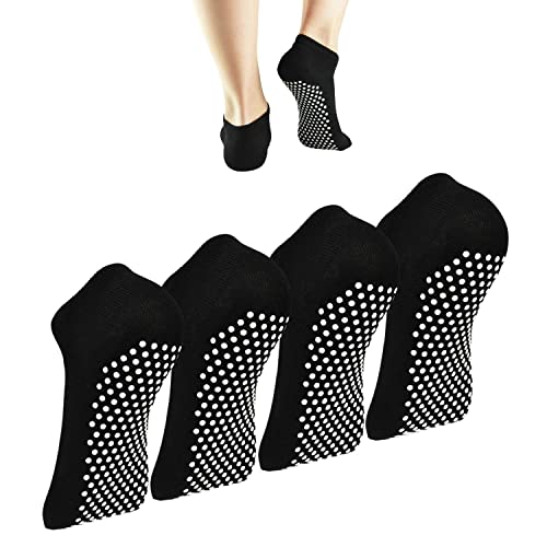 La mejor comparación de Ropa de Yoga y Pilates para Niña que Puedes Comprar On-line. 46 Calcetines Yoga para Mujeres y Hombres, 4 Pares Calcetas Pilates Antiderrapantes, Zapatos de Yoga para Ejercicios, Calcetines para Trampolín con Adulto, Socks para Ballet,...