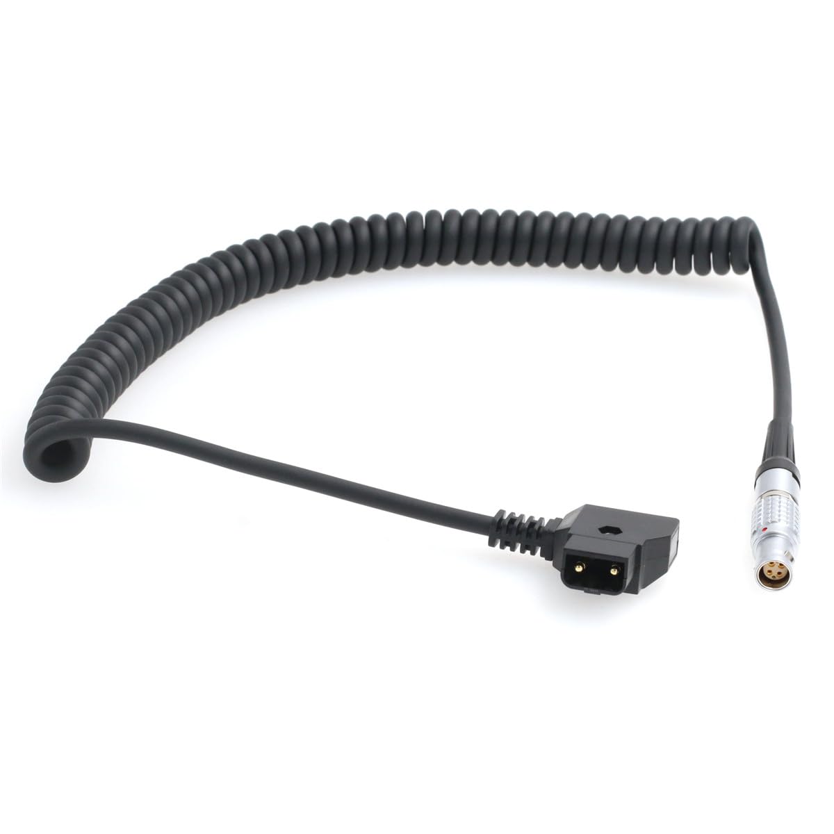 Cable en espiral D-tap de 6 pines contra tirones para cámaras RED y DJI Ronin 4D 5