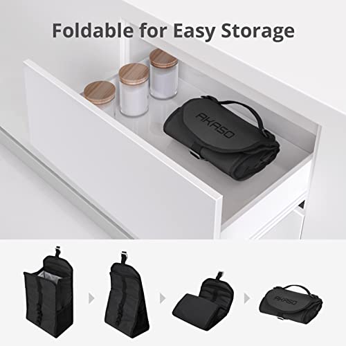 Image of AKASO Insulated Cooler Lunch Bag Packable Lunch Box 12 Can Cooler Bag with Adjustable Shoulder Strap for Office Picnic, Black