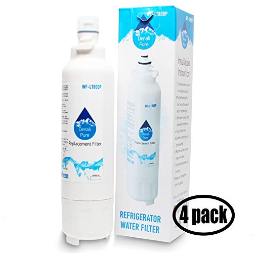, 4u00a0unidades de repuesto LG lsxs26466s nevera filtro de aguau00a0u0096u00a0Compatible con LG lt800p, adq73613401u00a0cartucho de filtro de agua para frigorífico