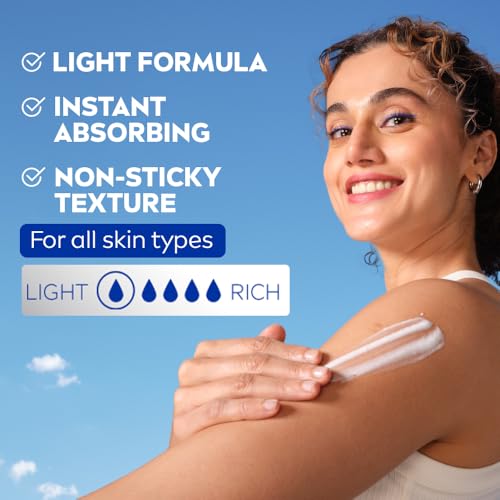 Image of NIVEA Aloe Protection Body Lotion 400 ml | UVA UVB filters | 72H Moisturization| Aloe Vera Extracts | Dep Moisture Serum | Men and Women | All Skin Type