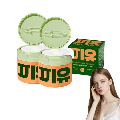 Discos tonificantes y pulidores, discos hidratantes faciales con mucina de caracol y niacinamida, discos de tratamiento facial para manchas oscuras, discos exfoliantes e hidratantes (2 Cajas)