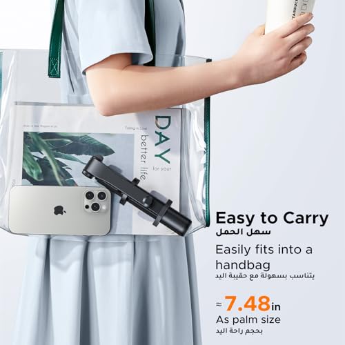 UGREEN Selfie Tripod 90cm Portable Tripod Fit for iPhone 17 S26 Ultra with Bluetooth All in One Selfie Stick Stable Lightweight Selfie Stix Travel/Taking Group Photos/Live/Video Recording Black