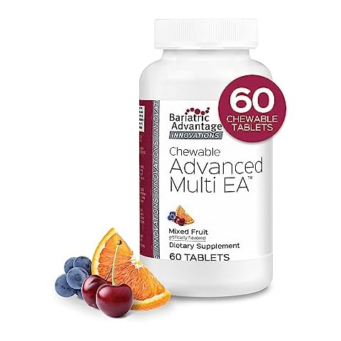 Bariatric Advantage Chewable Advanced Multi EA - High Potency Daily Multivitamin for Bariatric Surgery Patients - Mixed Fruit Flavor - 60 Count Cover