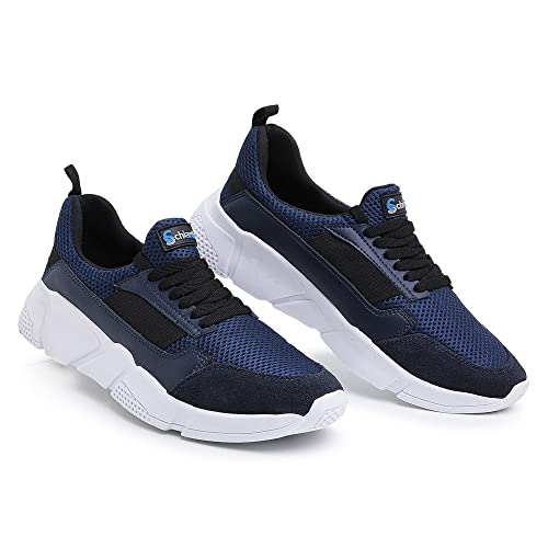 Tênis Masculino Confortável Para Trabalhar, Academia E Caminhada SCHI-550M-V1 Cor:Azul;Tamanho:40;Gê