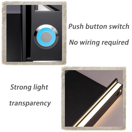 Étagère murale flottante multifonctionnelle LED en métal pour rangement mural - 5