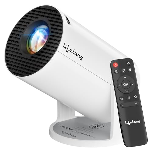 Image of Lifelong Electronics Lightbeam Android Smart LED Projector 4K UHD & 1080p Support, Built-in Streaming Apps (Netflix, Prime, Hotstar, etc), Auto Keystone, 4000 Lumens, 100 inch Screen, Miracast, HDMI, USB