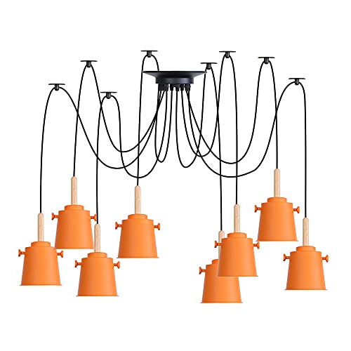 Lampe araignée de plafond réglable à 8 lumières pour chambre enfant