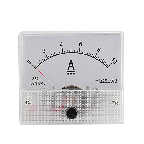 WANGCL Ampèremètre analogique et voltmètre professionnel durable 2,5 précision CC 85 courant analogique C1 (DC 0-10 A)