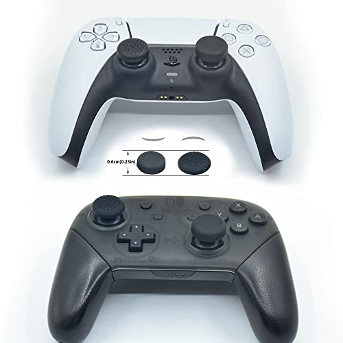 Shima Owl Thumb Grip Controller Gamepad Raised Antislip Thumb Stick Grips Thumbsticks Joystick Cap For Ps5/4,Switch Pro Controller-Precision Rings(4Pcs),Case,Thumb Grips(8Pcs),Black Set #TOP4