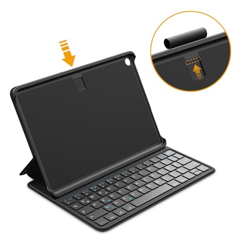 „Made for Amazon“: Bluetooth-Tastaturhülle für Amazon Fire HD 10 (13. Gen., 2023) – Ansicht 4
